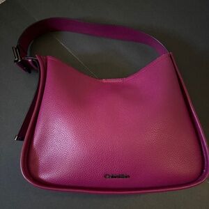 Calvin Klein Medium Hobo Bag- Raspberry Radiance